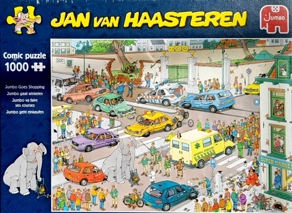 Jan Van Haasteren Comic Puzzle Jumbo Goes Shopping Pcs Elimu Box